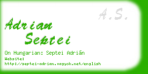 adrian septei business card
